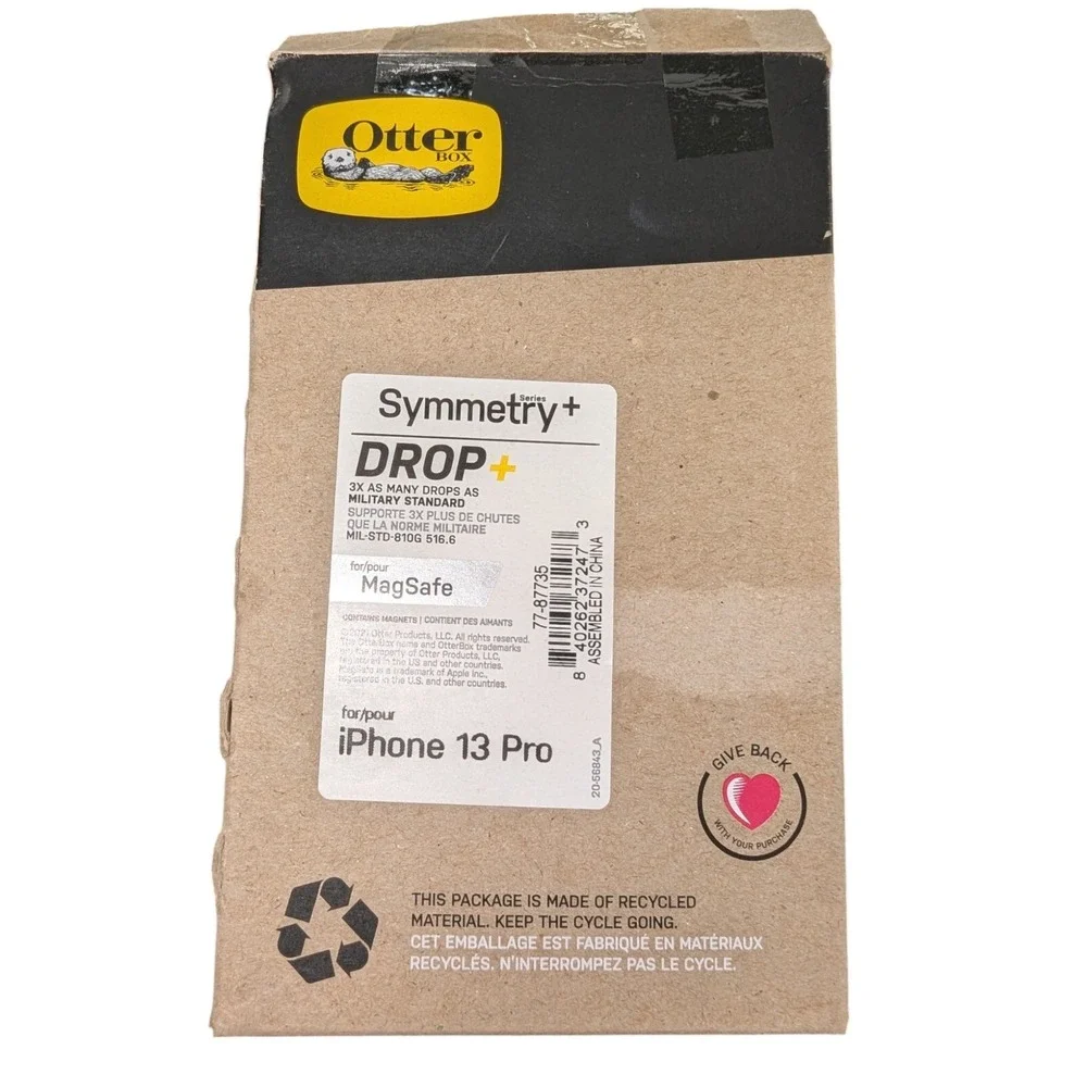 G1. OtterBox SYMMETRY‎ SERIES+ Case with MagSafe for iPhone 13 Pro - Clear Used